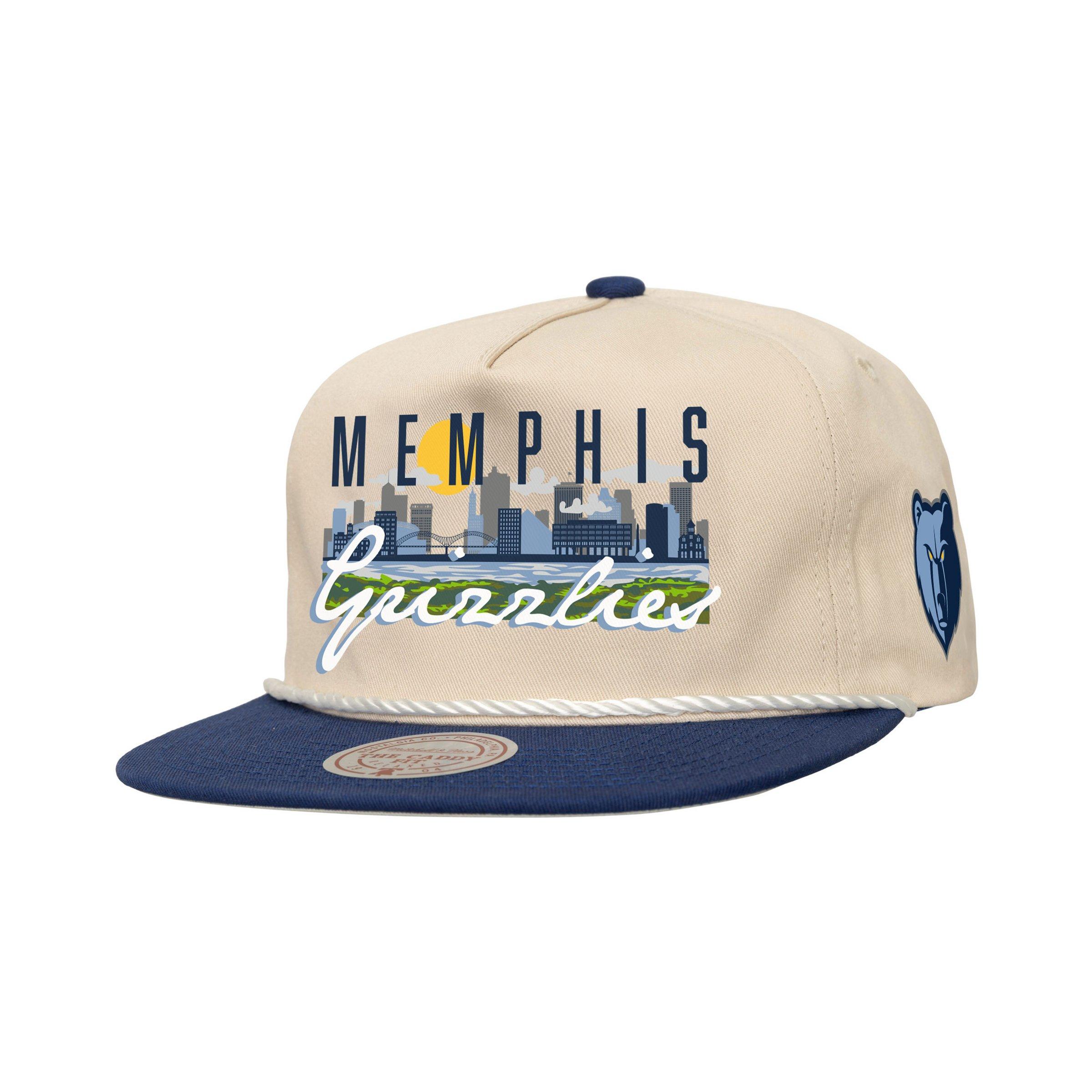 Mitchell & Ness Memphis Grizzlies Cityscape Snapback Hat - Cream - CREAM